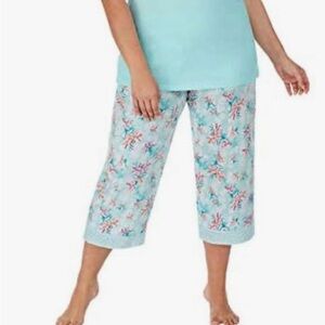 Midnight by Carole Hochman Blue and Pink Pajama pants XXL